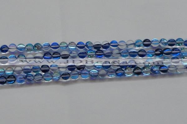 CMS1582 15.5 inches 8mm round synthetic moonstone beads wholesale