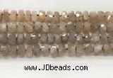 CMS1664 15.5 inches 6*10mm - 8*11mm faceted tyre moonstone beads