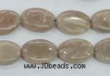 CMS17 15.5 inches 13*18mm oval moonstone gemstone beads wholesale