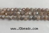 CMS1788 15.5 inches 8mm faceted coin AB-color moonstone beads