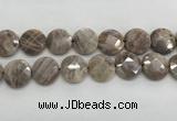 CMS1794 15.5 inches 20mm faceted coin AB-color moonstone beads