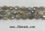 CMS1814 15.5 inches 13*18mm faceted oval AB-color moonstone beads