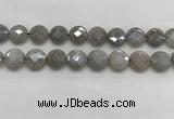 CMS1820 15.5 inches 16mm faceted coin AB-color moonstone beads