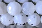 CMS1857 15.5 inches 10mm faceted round white moonstone beads wholesale