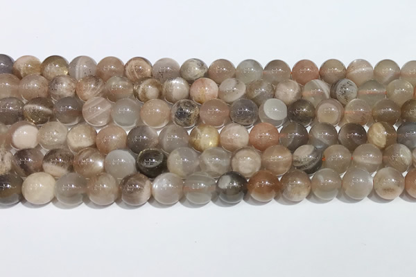 CMS2011 15.5 inches 8mm round moonstone gemstone beads