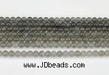 CMS2020 15.5 inches 6mm round black moonstone beads wholesale