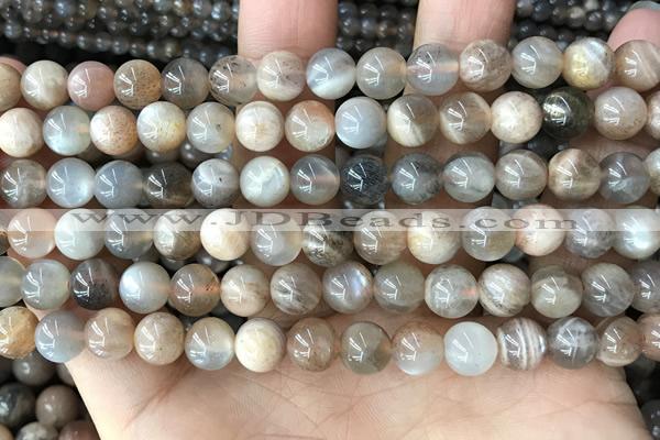 CMS2060 15.5 inches 8mm round moonstone gemstone beads