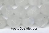 CMS2066 15.5 inches 8mm faceted nuggets white moonstone beads