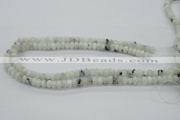 CMS208 15.5 inches 5*8mm rondelle moonstone gemstone beads wholesale