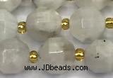 CMS2090 15 inches 9mm - 10mm faceted white moonstone beads