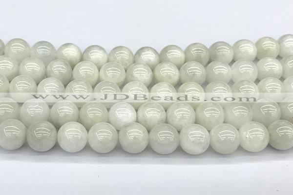 CMS2097 15 inches 10mm round white moonstone beads