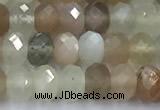 CMS2120 15 inches 4*6mm faceted rondelle moonstone beads