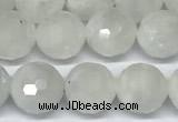 CMS2124 15 inches 8mm faceted rondelle white moonstone beads