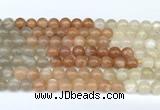 CMS2165 15 inches 6mm round rainbow moonstone beads