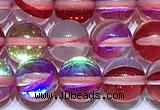 CMS2178 15 inches 6mm, 8mm, 10mm & 12mm round synthetic moonstone beads