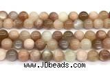 CMS2275 15 inches 10mm round rainbow moonstone gemstone beads