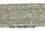 CMS2293 15 inches 4mm round grey moonstone beads wholesale