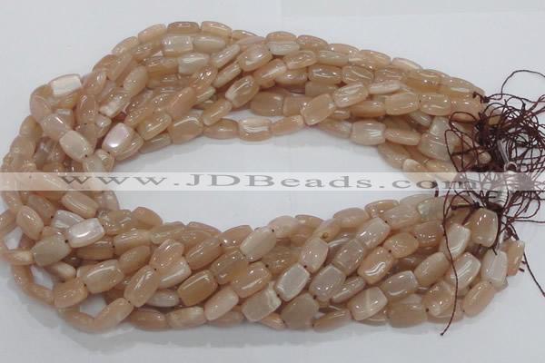 CMS26 15.5 inches 8*12mm rectangle moonstone gemstone beads wholesale