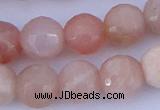 CMS353 15.5 inches 16mm faceted round natural pink moonstone beads