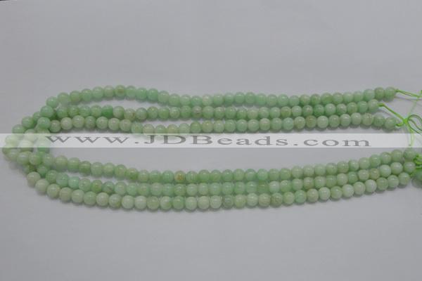 CMS402 15.5 inches 6mm round green moonstone beads wholesale