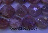 CMS589 15.5 inches 10mm faceted coin moonstone gemstone beads