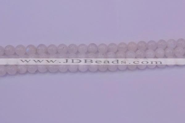 CMS642 15.5 inches 8mm round white moonstone beads wholesale