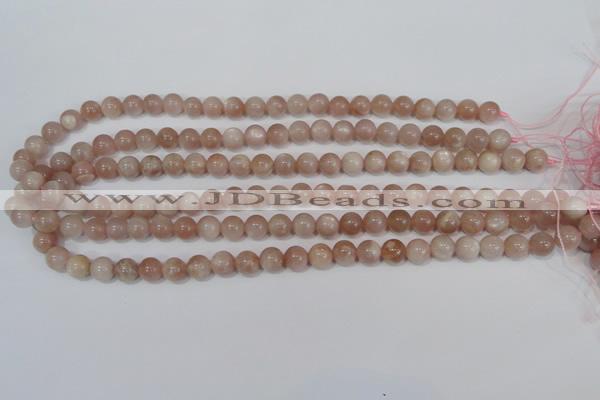 CMS753 15.5 inches 8mm round natural moonstone beads wholesale