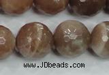 CMS82 15.5 inches 18mm faceted round moonstone gemstone beads