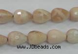 CMS89 15.5 inches 10*14mm faceted teardrop moonstone gemstone beads