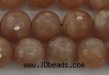 CMS943 15.5 inches 10mm faceted round A grade moonstone gemstone beads