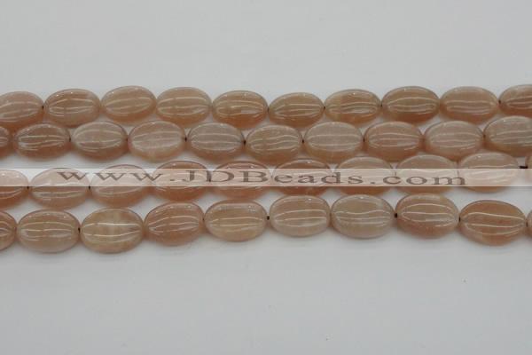 CMS962 15.5 inches 10*14mm oval A grade moonstone beads