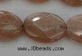 CMS968 15.5 inches 13*18mm faceted oval A grade moonstone beads