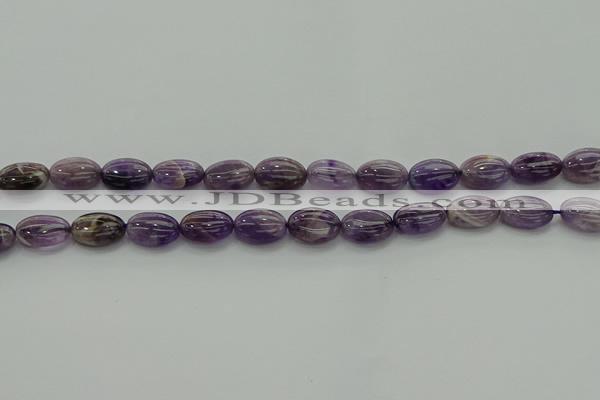 CNA1036 15.5 inches 8*12mm oval dogtooth amethyst beads wholesale