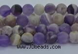 CNA1050 15.5 inches 4mm round matte dogtooth amethyst beads