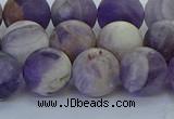 CNA1054 15.5 inches 12mm round matte dogtooth amethyst beads