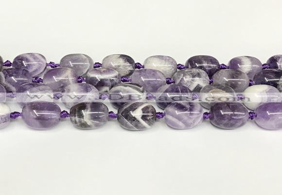 CNA1121 15.5 inches 14*19mm drum dogtooth amethyst beads