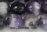 CNA1164 15.5 inches 12mm faceted round natural dogtooth amethyst beads