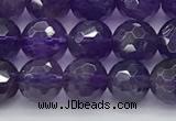 CNA1175 15.5 inches 6mm faceted round natural amethyst beads