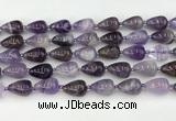 CNA1180 15.5 inches 11*16mm teardrop amethyst beads wholesale