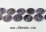 CNA1193 15.5 inches 25*30mm oval amethyst beads wholesale