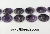 CNA1195 15.5 inches 30*40mm oval amethyst beads wholesale