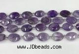 CNA1201 15.5 inches 15*20mm faceted oval amethyst beads