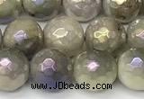 CNA1236 15 inches 8mm faceted round AB-color lavender amethyst beads