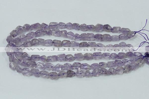 CNA201 15.5 inches 10*14mm faceted nugget natural amethyst beads