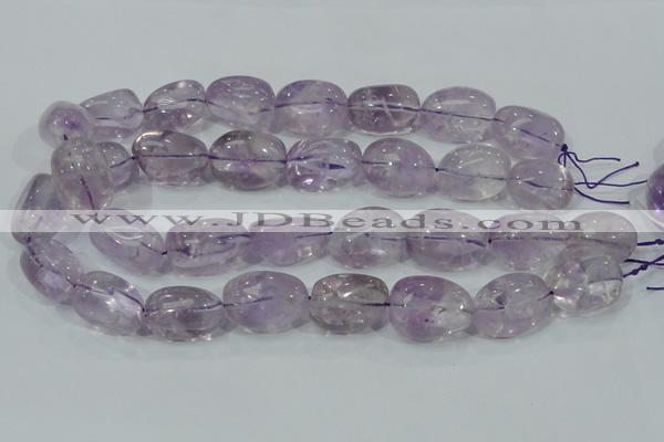 CNA204 15.5 inches 18*25mm nugget natural amethyst beads