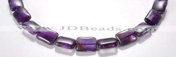 CNA22 13*18mm rectangle A- grade natural amethyst bead Wholesale