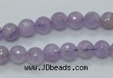 CNA310 15.5 inches 8mm faceted round natural lavender amethyst beads