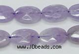 CNA330 15.5 inches 13*18mm faceted oval natural lavender amethyst beads