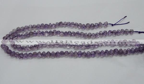 CNA39 15.5 inches 6*9mm pig-shaped grade A natural amethyst beads