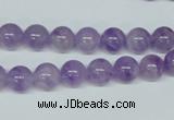 CNA401 15.5 inches 6mm round natural lavender amethyst beads